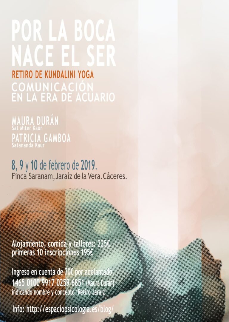 Lee más sobre el artículo Retiro Invierno Kundalini Yoga ‘POR LA BOCA NACE EL SER: COMUNICACIÓN EN LA ERA DE ACUARIO’